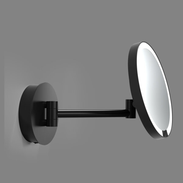 Decor Walther JUST LOOK PLUS WD 5X Wandkosmetikspiegel schwarz matt