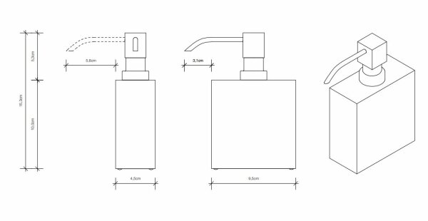 Decor Walther Corner DW 470 Seifenspender Gold