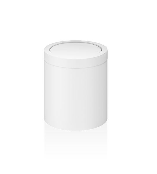 Decor Walther DW 1240 Tischpapierkorb mit Schwingdeckel Weiß matt