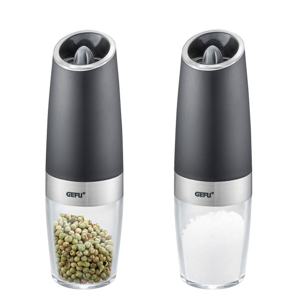 Gefu 2er Set Salz- oder Pfeffermühle GIVA, elektrisch