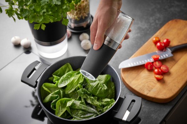 Gefu 2er Set Salz- oder Pfeffermühle GIVA, elektrisch