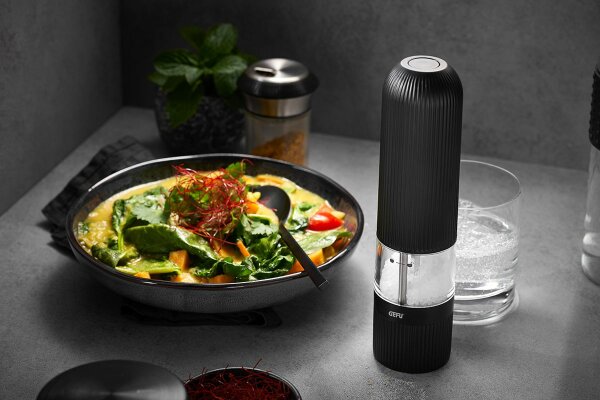Gefu 2er Set Salz- oder Pfeffermühle SPEZIA elektrisch