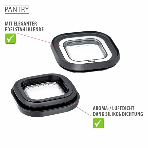 Gefu Vorratsdosen-Set PANTRY 3-teilig