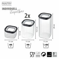 Gefu Vorratsdosen-Set PANTRY 4-teilig