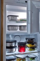 Gefu Frischhaltedosen 2er Set PROVIDO quadratisch 900ml und 1800ml