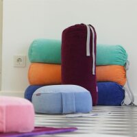 BIG ROLL Yoga Bolster komplett pink peach von farbenfreunde