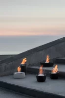 blomus Gelfeuerstelle -FUOCO- aus poliertem Edelstahl Ø 18 cm