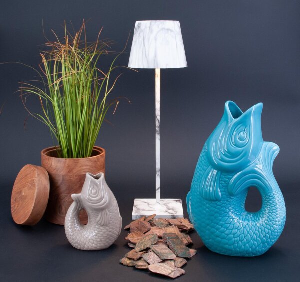 Monsieur Carafon Fisch Vase S Sandstone 1,2 LITER