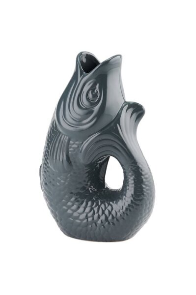 Monsieur Carafon Fisch Vase S Grau 1,2 LITER