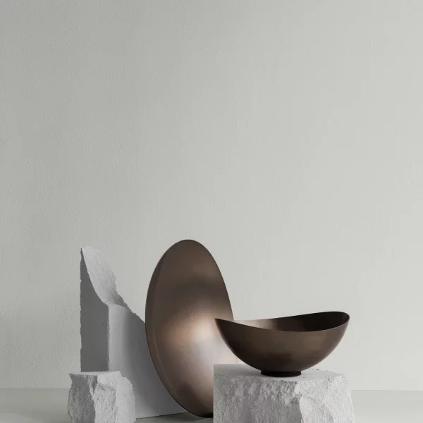 blomus Tiefe Schale -ONDEA- Farbe Burned Metal Größe S
