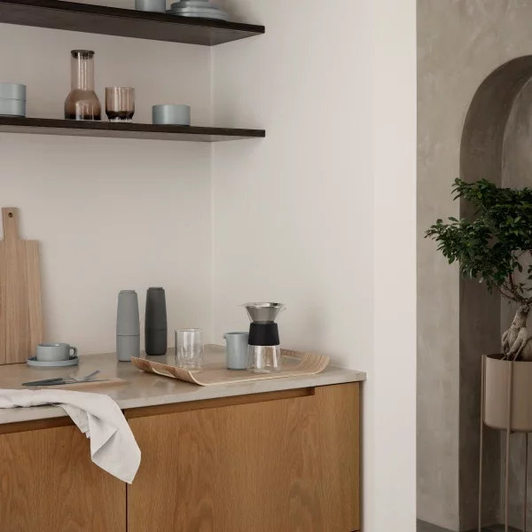 blomus Salz- & Pfeffermühle -SALPI- mit Keramikmahlwerk, Sharkskin/Magnet