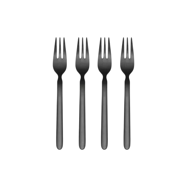 blomus 4er Set Kuchengabeln -STELLA- Farbe Black