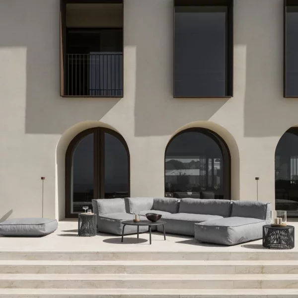 blomus Outdoor Beistelltisch -ROPE- Farbe Coal Size M