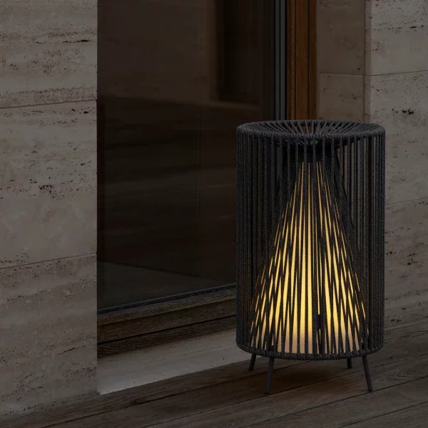 blomus Mobile LED-Leuchte -ROPE- Farbe Coal