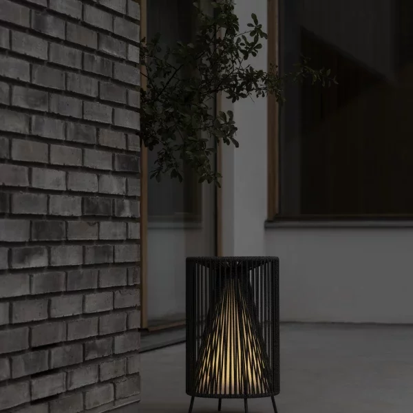 blomus Mobile LED-Leuchte -ROPE- Farbe Coal