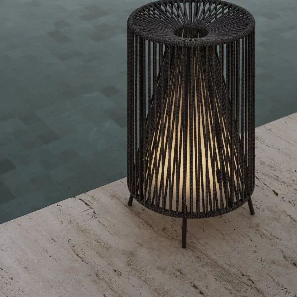 blomus Mobile LED-Leuchte -ROPE- Farbe Coal