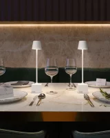 Sompex Dave Akku-Tischleuchte weiß