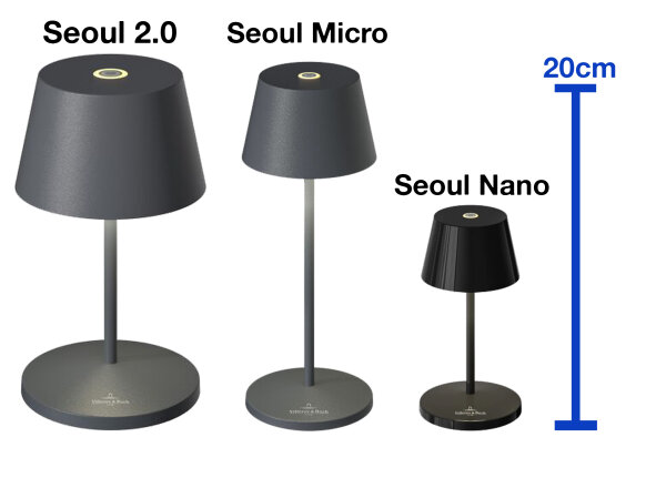 Villeroy & Boch Seoul NANO Akku-Tischleuchte elfenbein