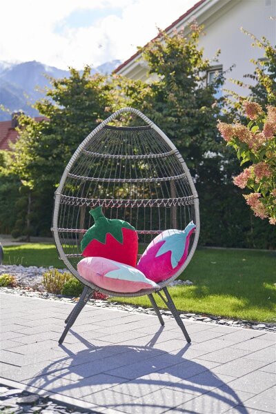 Strawberry for ever - Nickykissen komplett pink peach von farbenfreunde