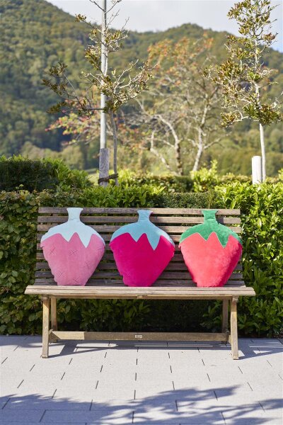 Strawberry for ever - Nickykissen komplett pink peach von farbenfreunde