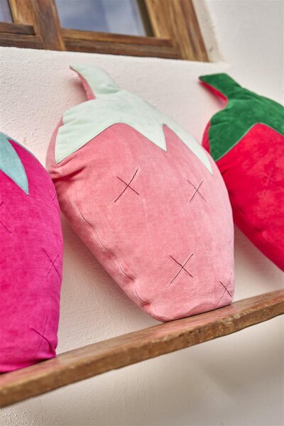 Strawberry for ever - Nickykissen komplett pink peach von farbenfreunde