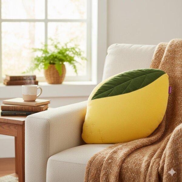 Juicy Lemon - Nickykissen komplett zitrone von farbenfreunde