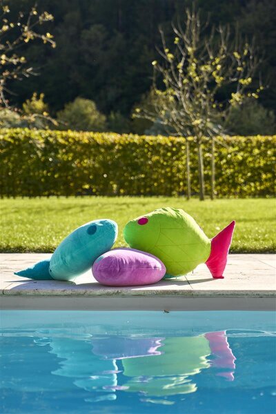 Big Fish - Nickykissen komplett miami blue von farbenfreunde