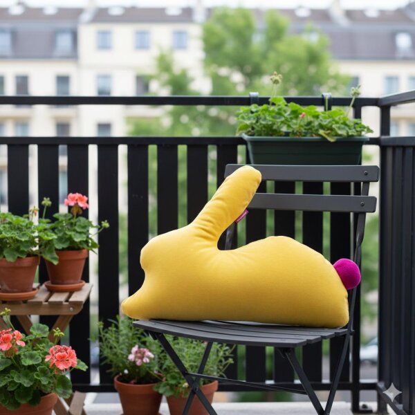 Rabbit Alarm - Nickykissen komplett zitrone von farbenfreunde