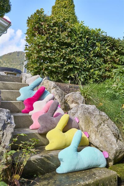 Rabbit Alarm - Nickykissen komplett pink peach von farbenfreunde