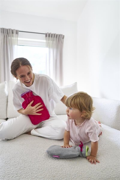 Vi Cotton Wärmflasche MINI daisy white von farbenfreunde