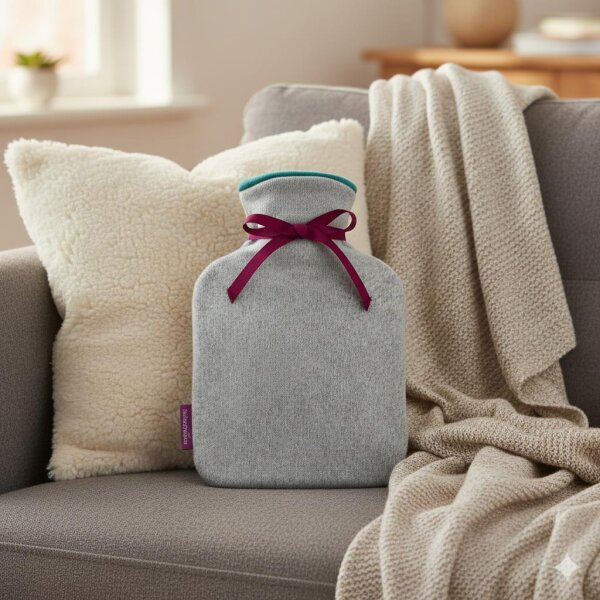 Vi Cotton Wärmflasche MINI delphi blue von farbenfreunde