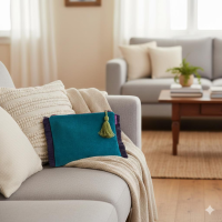 Clutch Ava Nicky smaragd von farbenfreunde