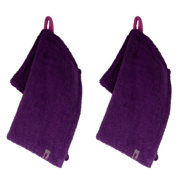 Fresh Frottee Hands Up ultra violet 2 Stück von farbenfreunde