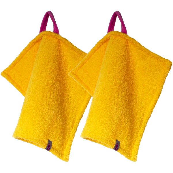 Fresh Frottee Hands Up sunflower 2 Stück von farbenfreunde