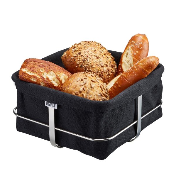 Gefu Brotkorb BRUNCH, eckig schwarz