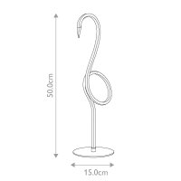 Elstead Tischleuchte Flamingo schwarz