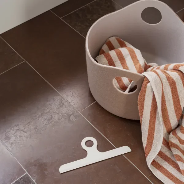 blomus Badetuch -ARTO- Farbe Moonbeam/Amber Brown Streifen 70 x 140 cm