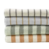 blomus Badetuch -ARTO- Farbe Desert Sage / Agave Green dünne Streifen 70 x 140 cm