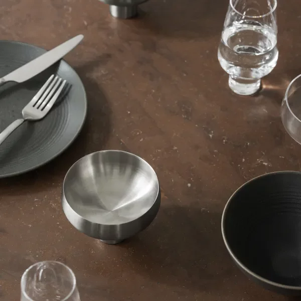 blomus 2er Set Edelstahl Champagnerschale -KOYOI STEEL- matt