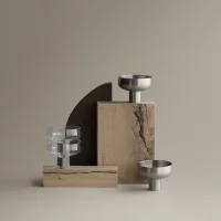 blomus 2er Set Edelstahl Champagnerschale -KOYOI STEEL- matt