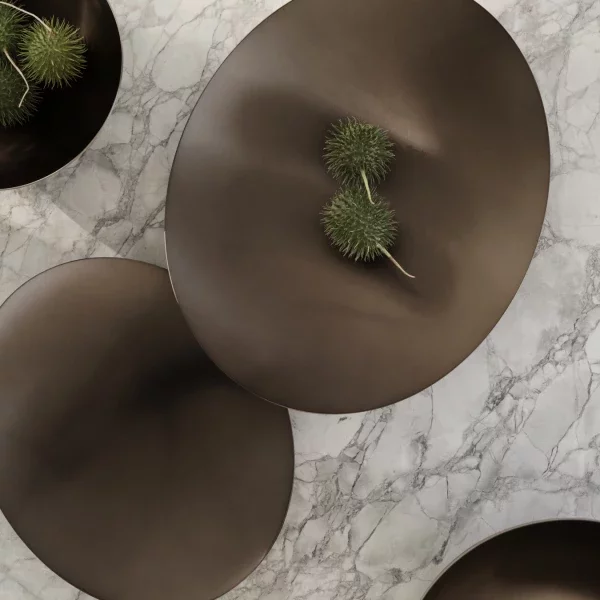 blomus Flache Schale -ONDEA- Farbe Edelstahl matt Größe S