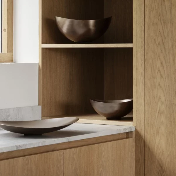 blomus Flache Schale -ONDEA- Farbe Edelstahl matt Größe S