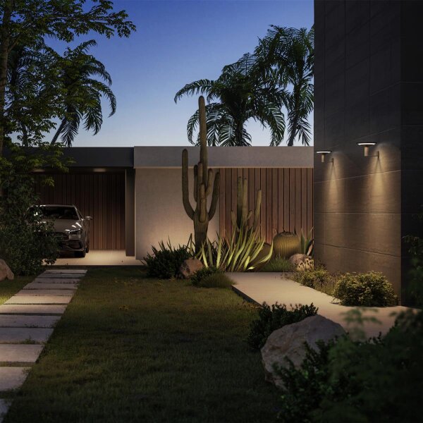 Solar LED Akkuwandleuchte Keope Wall