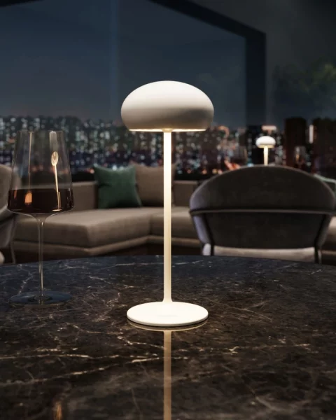 Sompex Pebble Akku-Tischleuchte olivgrün