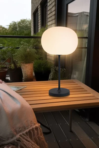 Akku LED Tischleuchte Glowing Elegance