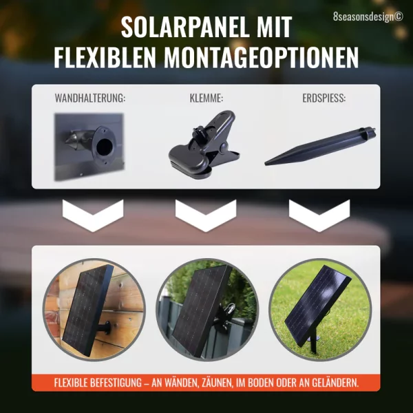 Solar Akku LED Hängeleuchte Glowing Elegance Hanging Globe 2x