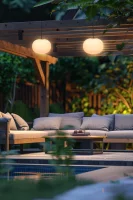 Solar Akku LED Hängeleuchte Glowing Elegance Hanging Globe 2x