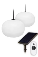 Solar Akku LED Hängeleuchte Glowing Elegance Hanging Globe 2x