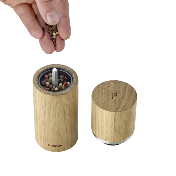 blomus Salz- & Pfeffermühle -PEPE- Farbe Oak 2er Set
