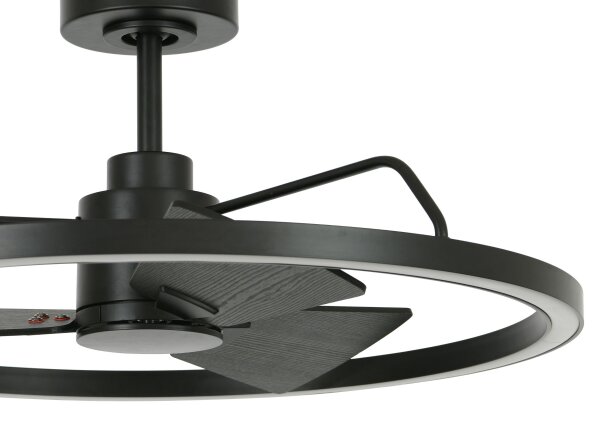 Lucci Air Deckenventilator Cessna Schwarz mit LED Beleuchtung